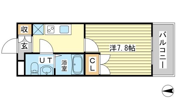 ＧＬＡハート飾磨A棟の物件間取画像